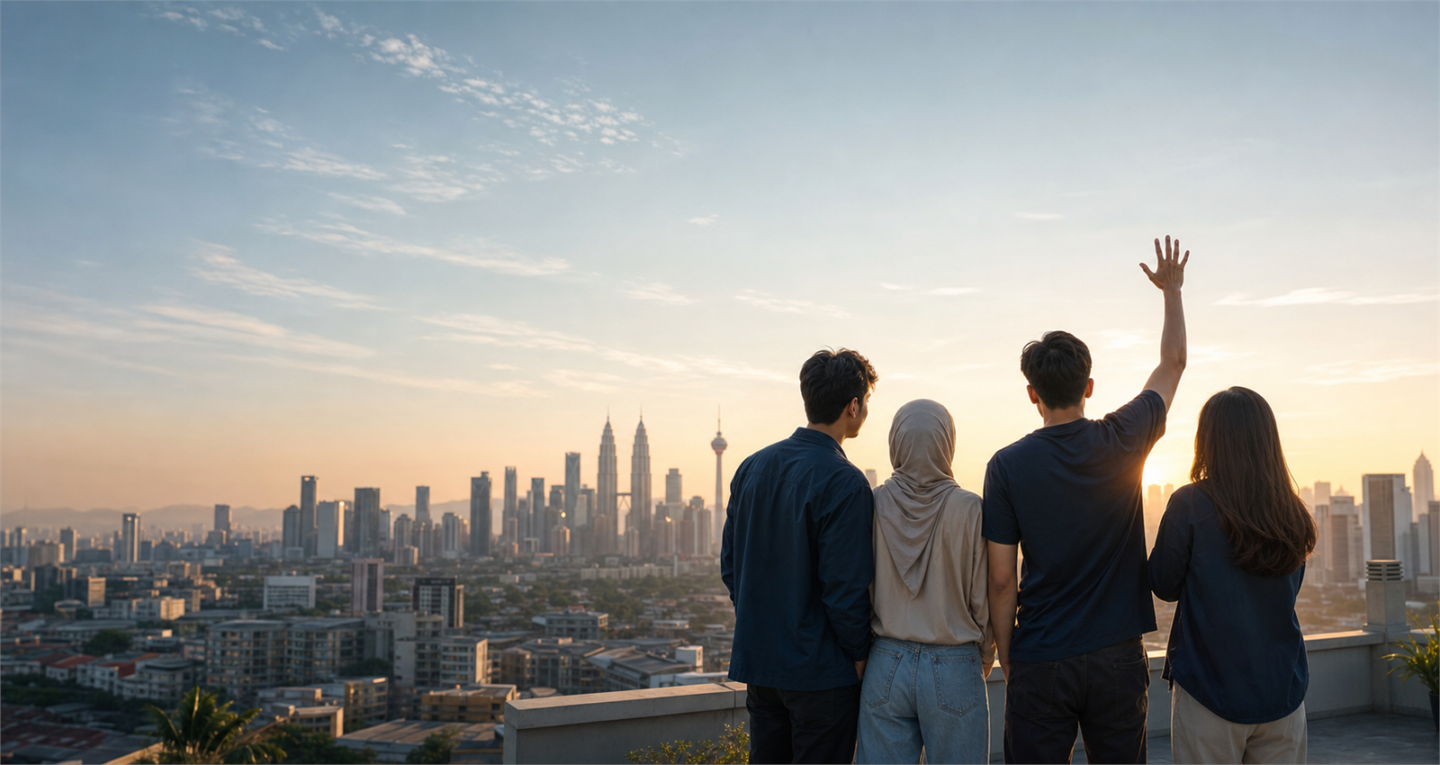 A group of Malaysian Crew looking towards the future together